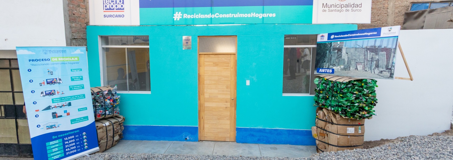 ESAN se suma a la construcción de viviendas para familias surcanas vulnerables, a través de su reciclaje solidario 
